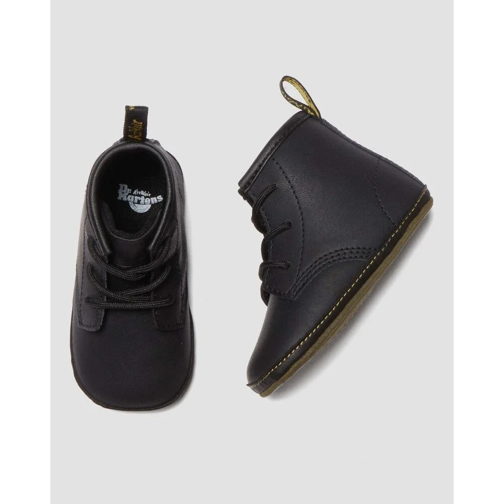 Dr. Martens 1460 26808001 Boots Crib 1 Black Auburn Leather Ankle Bootie LIQ1050